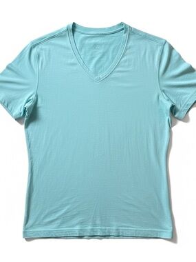 Lululemon Light Aqua V-Neck Tee